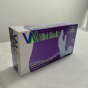 Caja x100 guantes de vinilo desechables en distintas tallas para uso médico y profesional